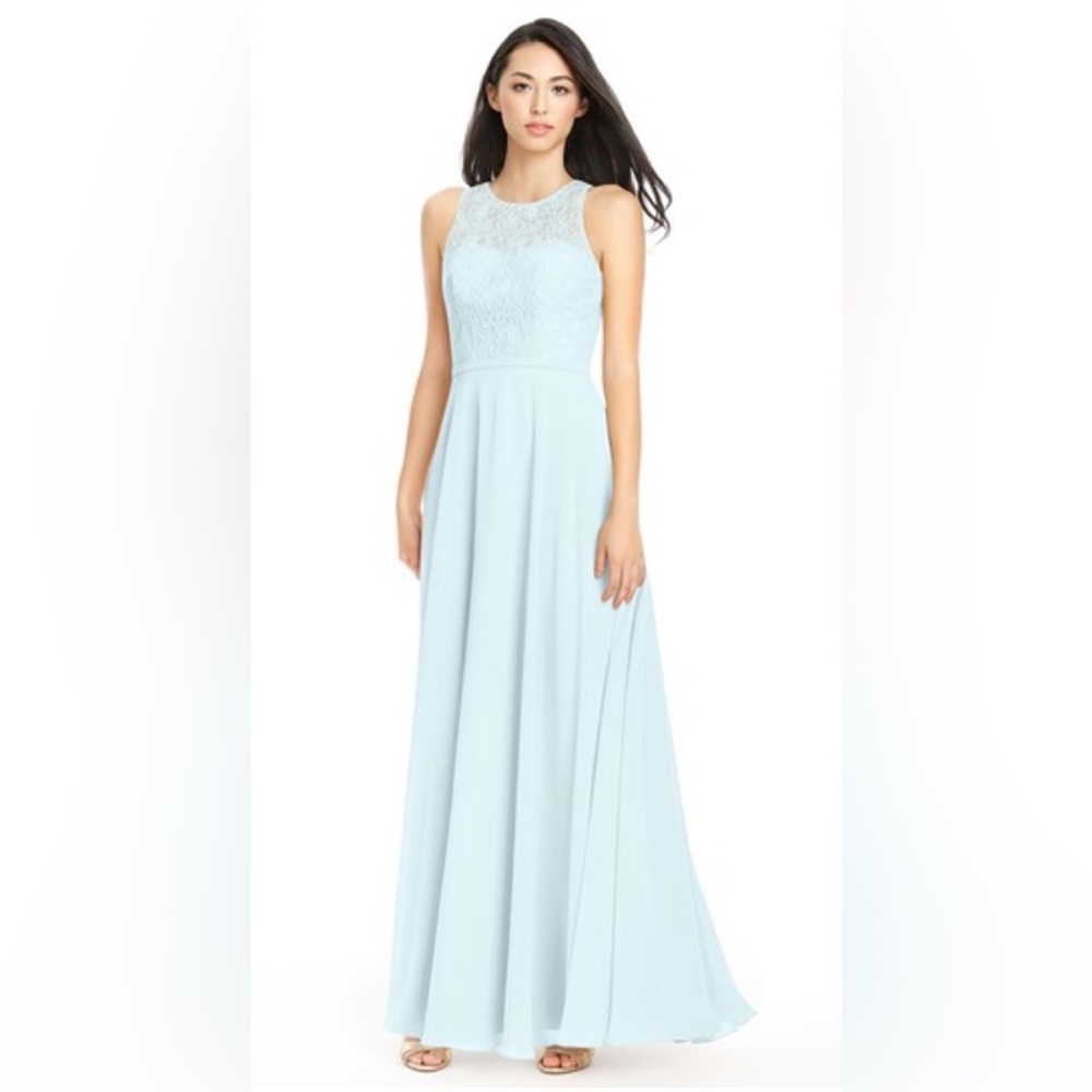 Azazie Frederica Bridesmaid dress in dusty blue